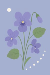 Geburtsblume Februar: Veilchen