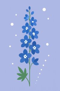 Geburtsblume Juli: Rittersporn