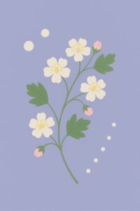 Geburtsblume Mai: Weißdorn