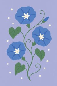 Geburtsblume September: Blaue Prunkwinde