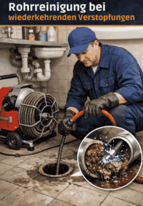 Rohrreinigung bei wiederkehrenden Verstopfungen - mögliche Ursachen