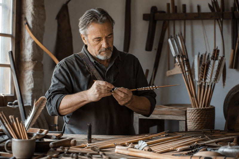 Pfeile: Traditionelles Bogenschießen, Geschichte und Handwerk der Pfeilherstellung